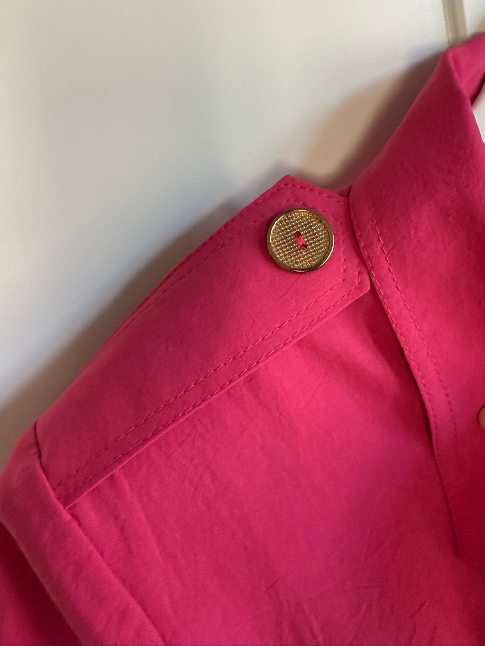 Vintage 80’s Hot Pink Wide-Leg Jumpsuit with Belt - Picture 9 of 11